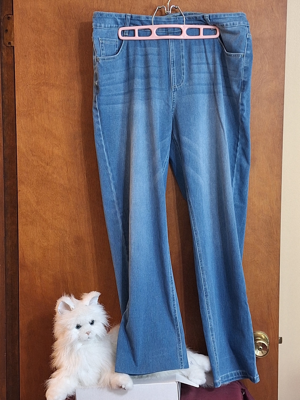 HALARA Light Blue Wide Leg Jeans - Flared Denim
